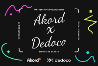 Akord x Dedoco Announcement 01